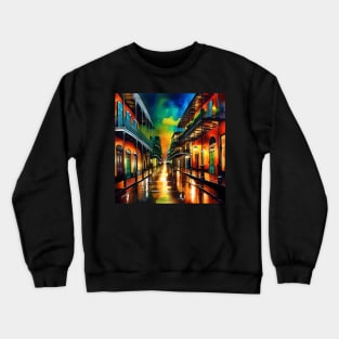 Memories of New Orleans - Bourbon Street Crewneck Sweatshirt